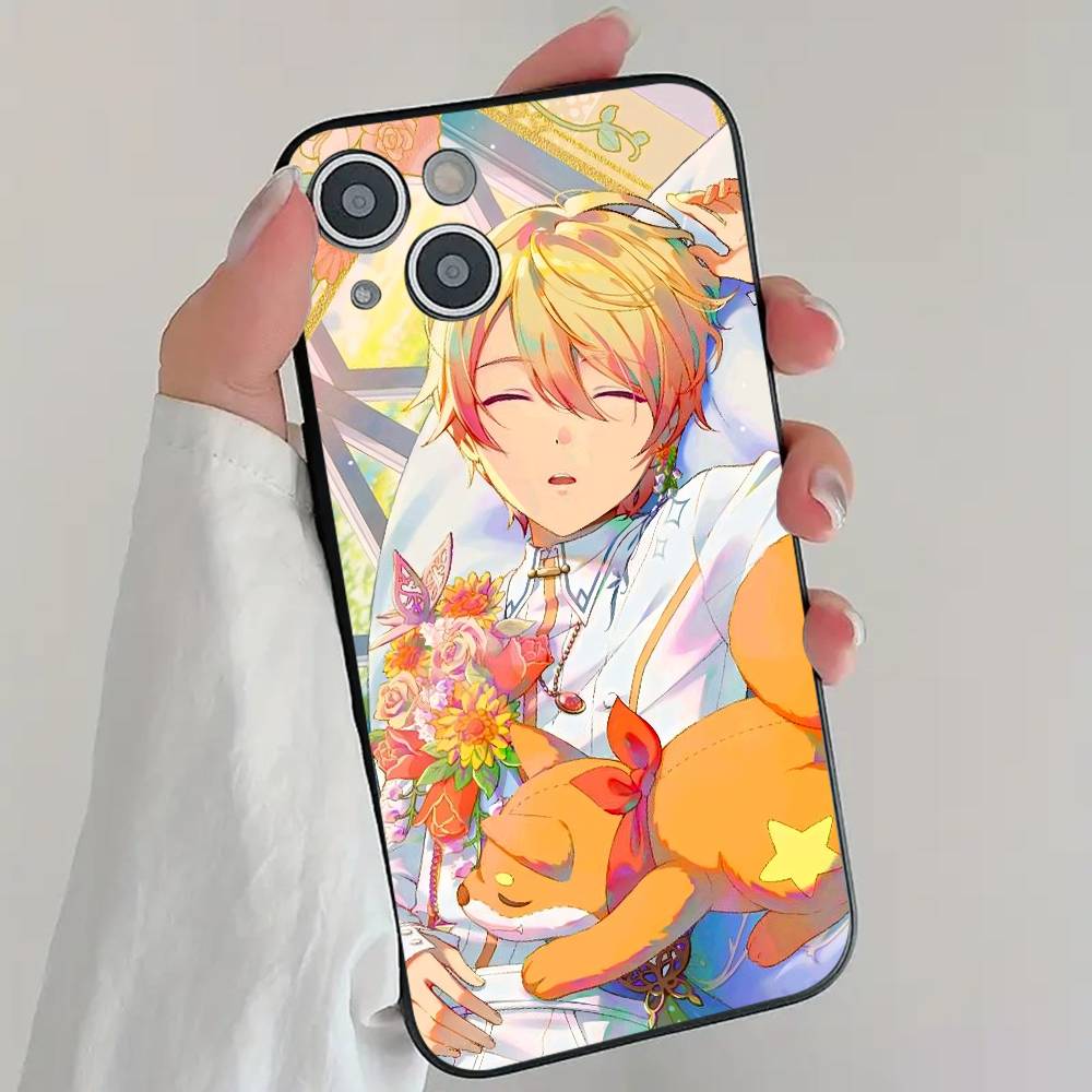 Handsome T-TENMA T-TSUKASA Anime Game P-Project S-Sekai Pjsk Phone Case Cool Black Silicone Soft For IPhone 16 15 14 13 12 11 X
