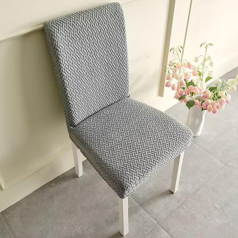 

Чехлы на обеденные стулья Моющийся эластичный чехол Съемная защита для стула серый