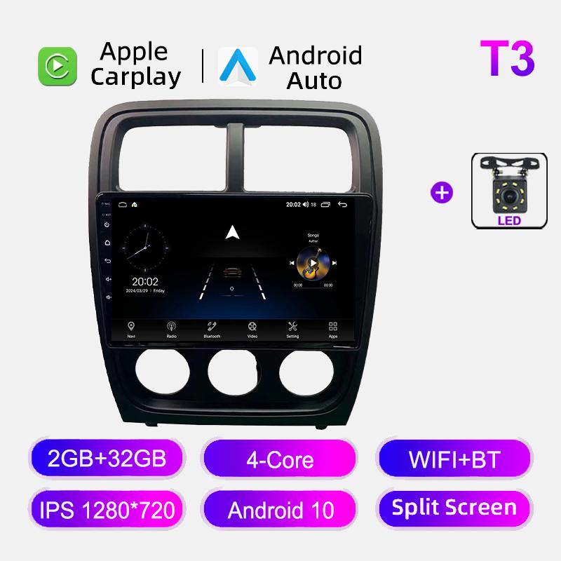 Wireless Carplay Head Unit For Dodge Caliber PM 2009-2013 Android Car Radio Multimedia Video Player Navigation GPS IPS Screen