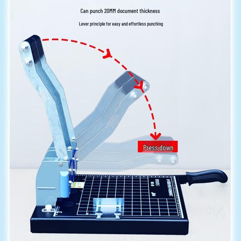 Qiyan QY-20A Three-Hole Paper Punch Machine CN plug (adapter included)