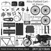Three-Wheeled Design Flatbed Vehicle Model Simulation Pedal Tricycle  Ornament Display