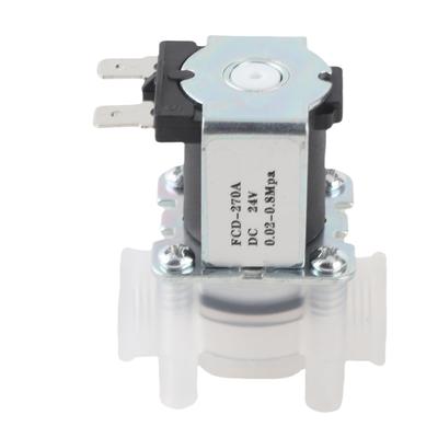 1 4 Inch Normally Closed N C Type 24V DC Plastic Solenoid Valve for Pure Water Machine