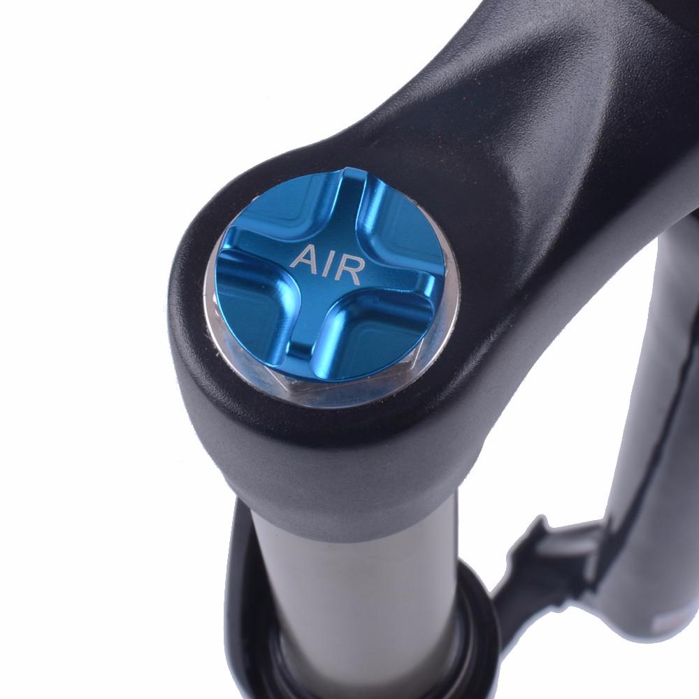 ZTTO CNC Air Gas Fork Cap - MTB Bicycle Suspension Fork Valve Cover Protector with Star Nut