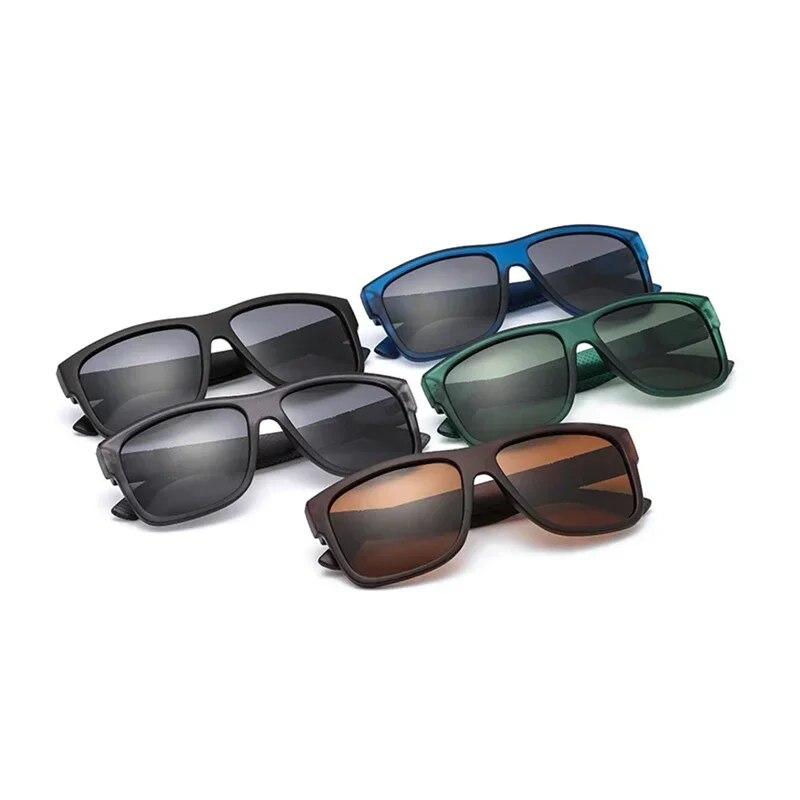 Occhiali da sole polarizzati di marca di lusso 2025 da uomo, occhiali da sole di fascia alta per esterni, occhiali da guida quadrati alla moda, occhiali da sole da viaggio UV400