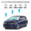D-Lumina Windshield Sun Shade For 2011-2017 Honda Odyssey Mini Van Accessories, Iridescent Reflective Front Window Sunshade Sun Visor Protector Block