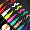 12Pcs/set(24colors) Nail Art Pen Long Lasting DIY Decoration Waterproof Convenient Nail Art Painted Pen Home Use Decororation Nail Art Maincure Tools