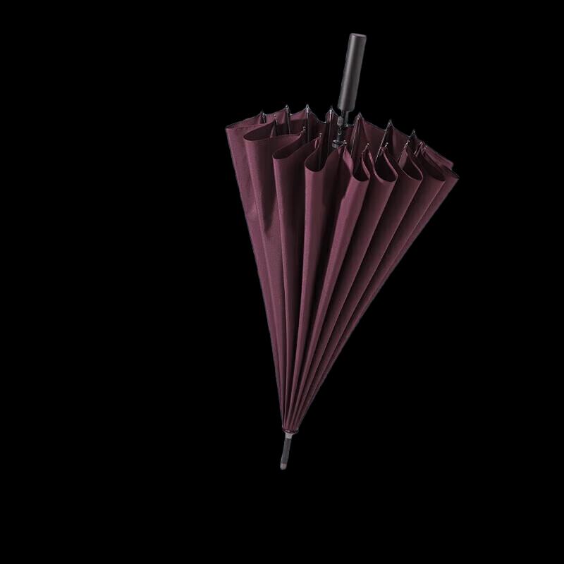 Paradise Umbrella Large 16-Rib Straight Handle Semi-Automatic Rain Umbrella