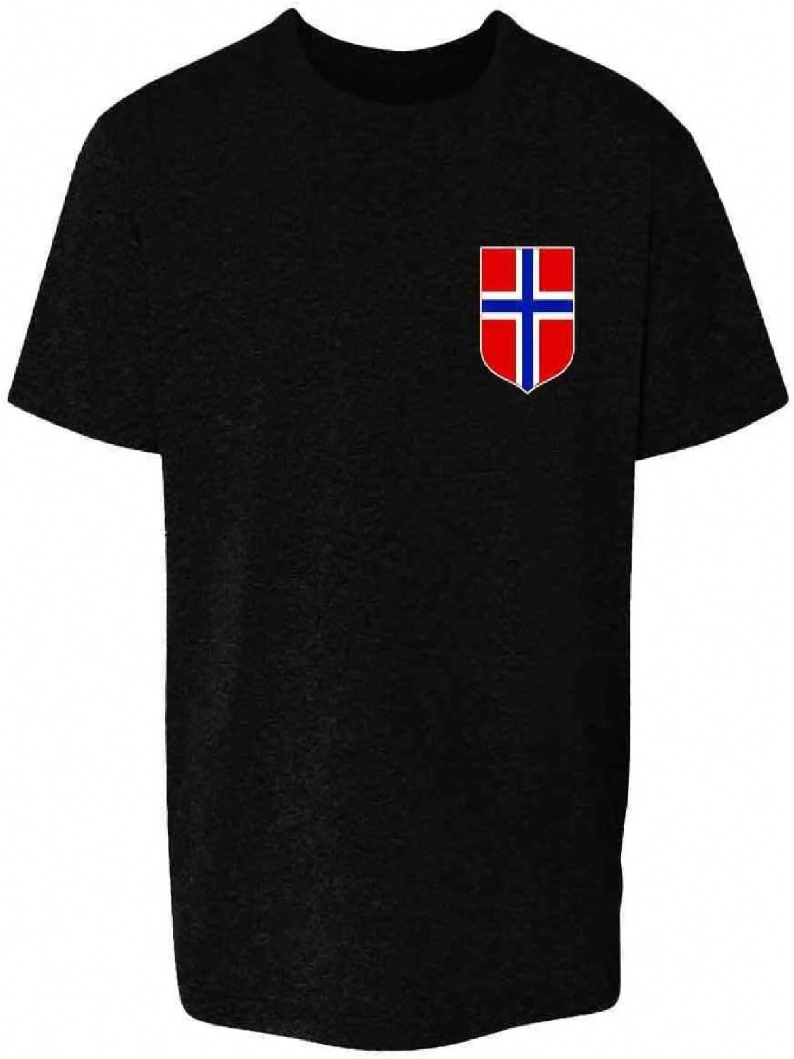 Norway Soccer Retro National Team Jersey Kids T-Shirt For Toddlers Black 4T S разноцветный