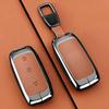 Zinc Alloy Leather Car Key Case Cover for Geely EX5 Galaxy Starship 7 EM-i L7 E8 E5 Remote Keychain Housing Fob Accessories