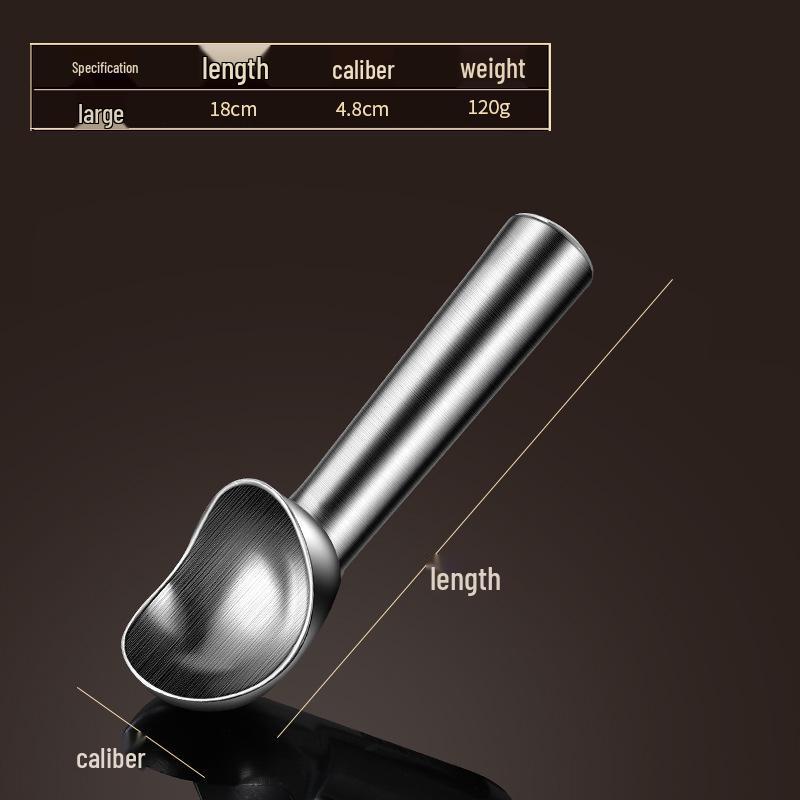 Stainless Steel Ice Cream Scoop and Dessert Spoon