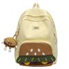 Schoolbag Campus School Bag Female Junior High School High School Cute Cartoon Burger Backpack Girl Large Capacity Student Backpack Tide
