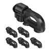 Pickup, RV, ATV Compatible 6Pcs L-Track Double Stud Tie Down Fitting For L-Track Rail For Truck Bed, Trailer Cargo Control