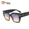 Unisex Large Frame T-Decoration Sunglasses 5634 - Slimming and Stylish European & American Design