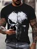 Men's Skull Graphic T-Shirt - Black Short Sleeve Crewneck