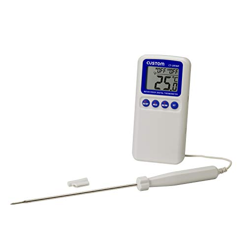 CUSTOM CT-285WP Waterproof Digital Thermometer with Separate Sensor, IP65 Compliant