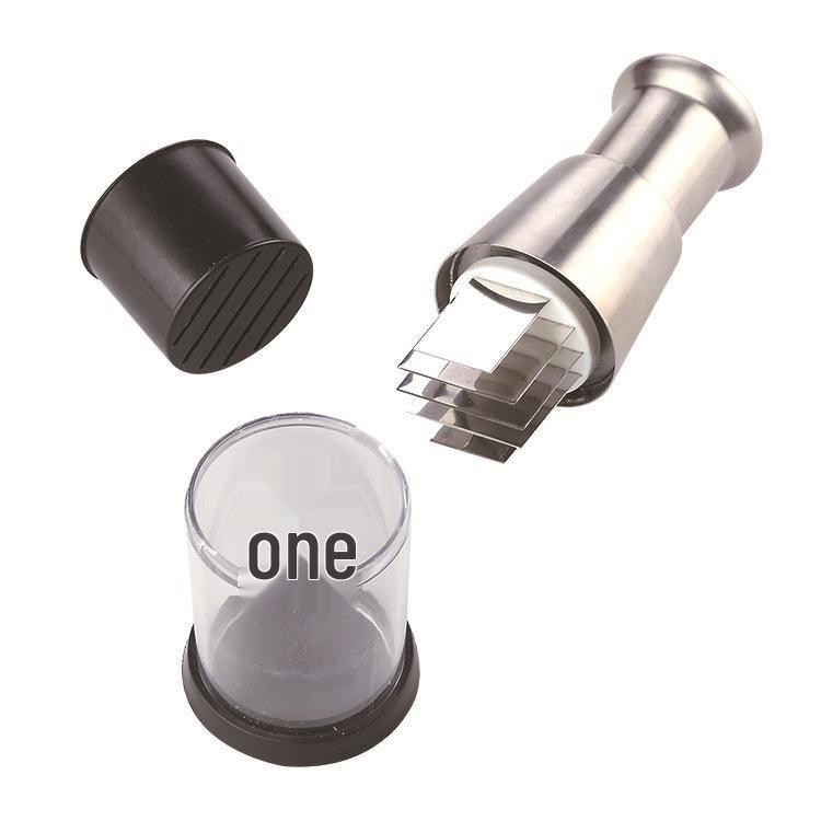 Stainless Steel Manual Garlic Chopper: Multi-Functional, Easy to Clean, Press-Type Food Processor