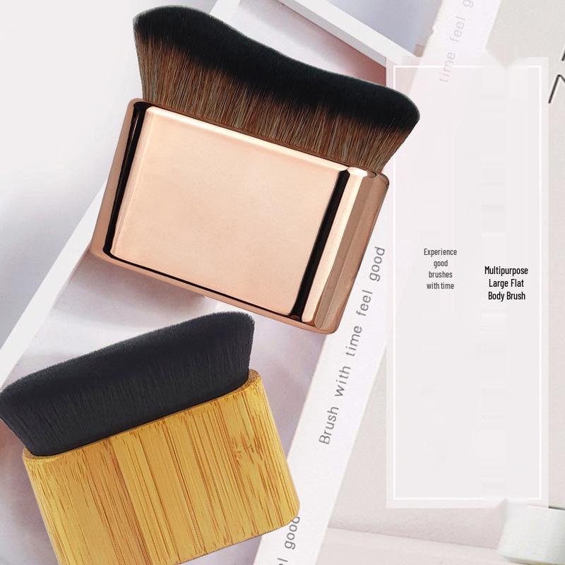 Extra Large Soft Bristle Bamboo Makeup & Body Brush for Foundation and Powder