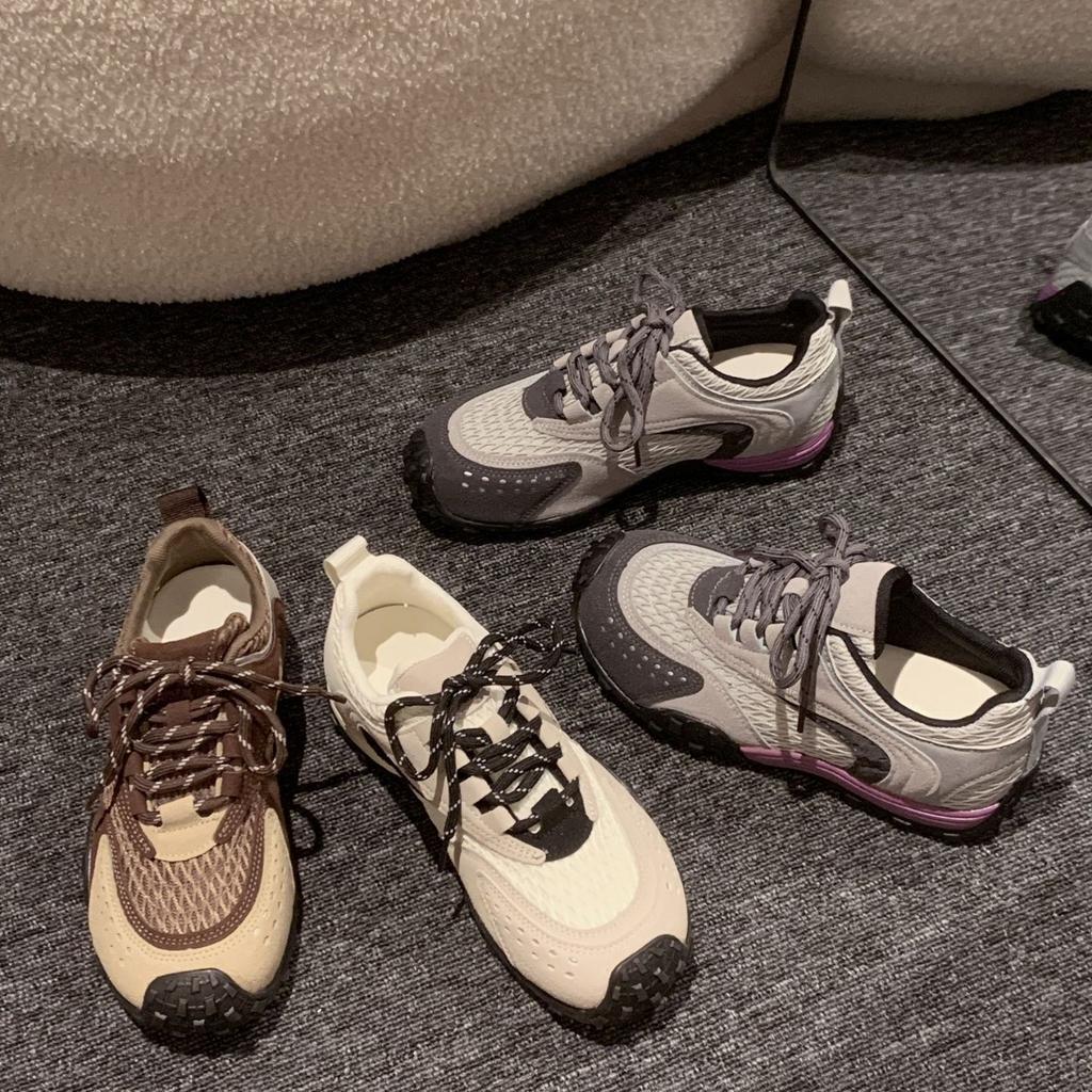 [Fanfna] Dexun shoes women's 2025 autumn new Forrest Gump shoes retro fashion versatile and high platform sports shoes