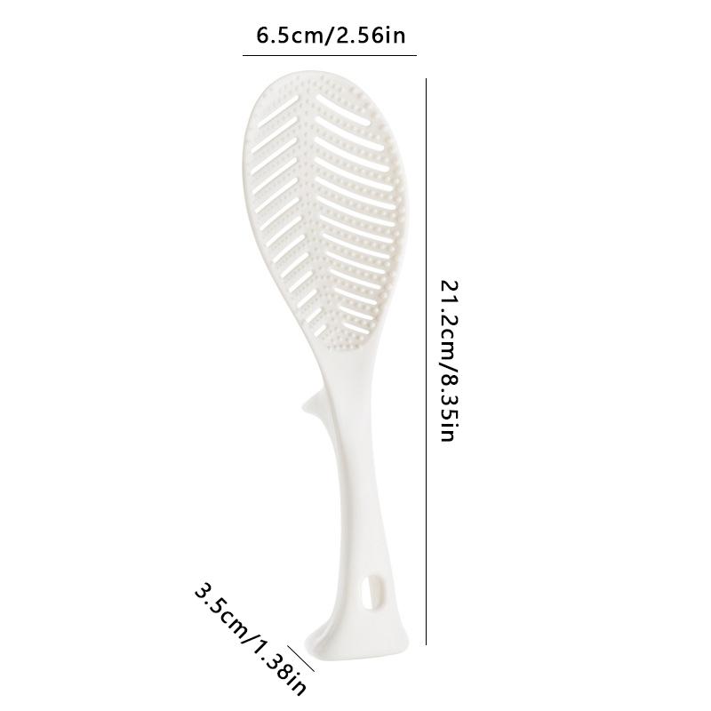 1pcs Hollow-out Rice Spoon Food Grade Heat Resistant Pp Creative Standing Type Non-stick Rice Spatula For Home