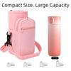 Insulation Cup Sleeve Adjustable Shoulder Strap Water Bottle Carrier Bag  Walking