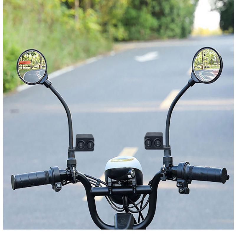 Waterproof Dual-Color Spotlight Switch for Electric Car Mirror Installation