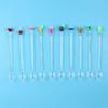 5Pcs/10Pcs Swizzle Sticks Acrylic Cocktail Stirrers 9 Inch Clear Shafts Drink Stirrer for Bars Cafes Party Restaurants Home Use