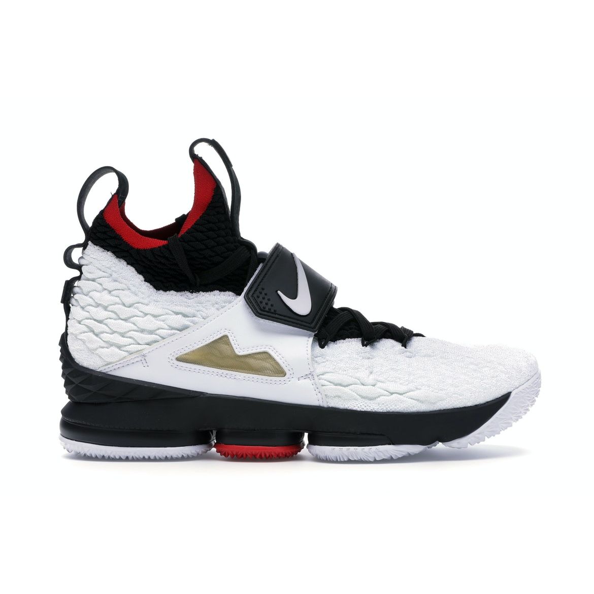 

Кроссовки унисекс Nike LeBron 15 Diamond Turf PE белый черный-спортивный-красный AO9144-100