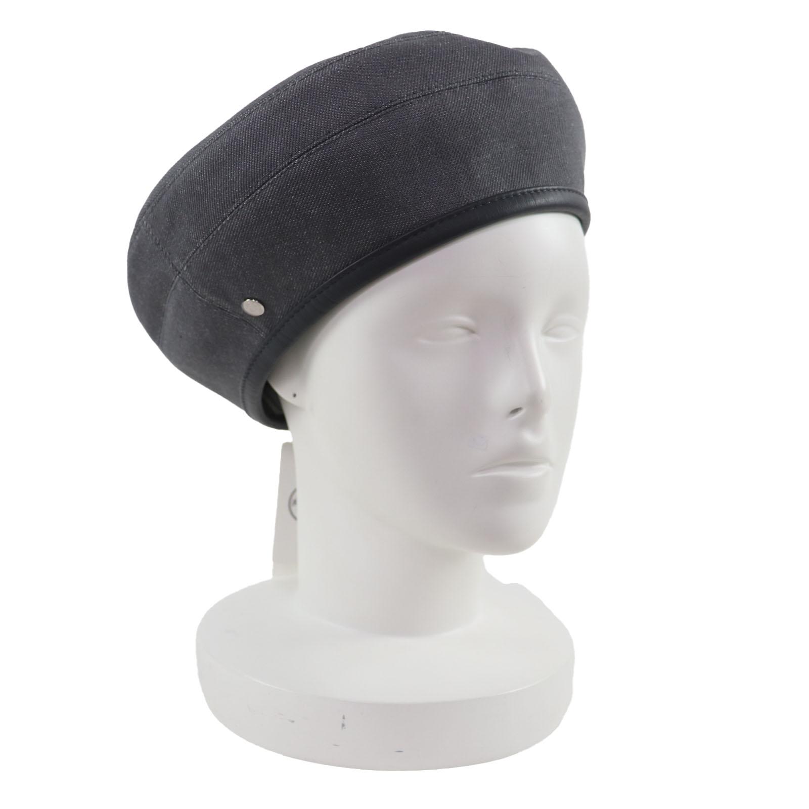

Pristine HERMES beret gray cotton Used