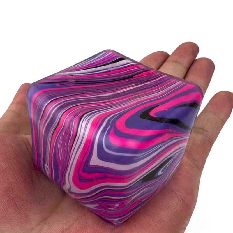 Schylling Needoh Nice Cube Sensory Stress Relief Anxiety Sensory Tool For Focus ADHD & Office Desk Calming Gadget
