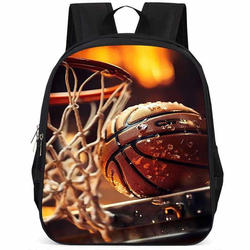 Sac à dos scolaire élégant Basketball 15 pouces Grande capacité Léger Pour Garçons et Filles