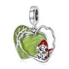 bamoer 925 Silver Fairy Tale Charm Little Red Riding Hood Forest Love Candle House Wolf Charm for Bracelet DIY