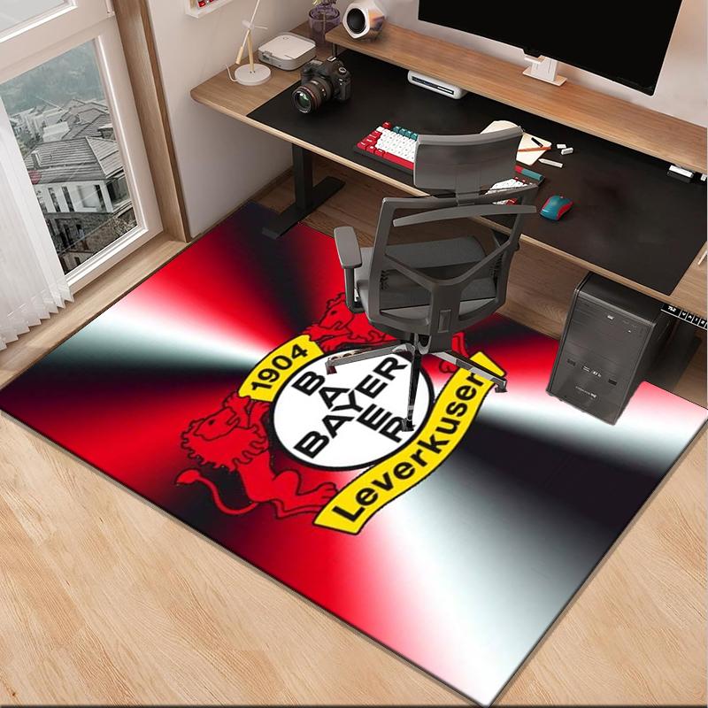 Fußballverein Wappen Löwe Büro Teppich Stuhlmatte, Spielteppich, Geeignet für Eingangsbereich, Schlafzimmer, Wohnzimmer, Schreibtisch, Weihnachtsgeschenk