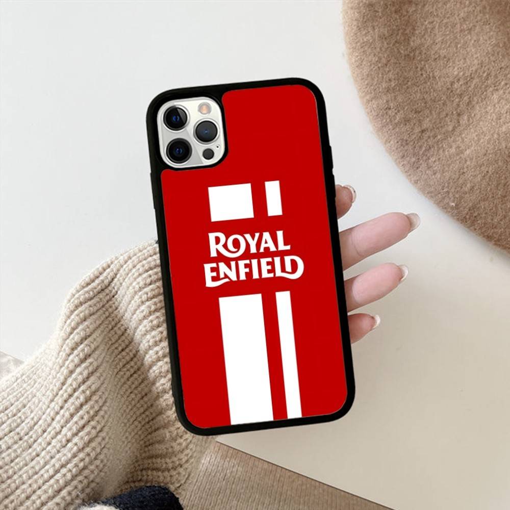 R-ROYALS E-ENFIELDS Logo For IPhone 17 16 Pro Max Air 15 14 13 12 Mini Plus 11 Hard PC+TPU Phone Back Cover