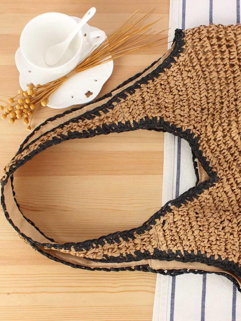 Borsa da Spiaggia Intrecciata Casual Versatile 2025 per l'Uso Quotidiano