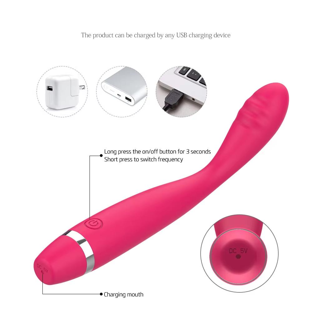10 Moduri Vibrator Tip Baghetă AV Stimulator Punct G Masaj Sâni Stimulator Clitoridian Masturbare Feminină Sex 8 Secunde Orgasme Rapide Vibrator