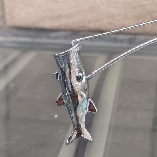 Scultura del Pescatore in Equilibrio Statuetta Artistica del Pescatore Arte Cinetico Equilibrio Fisico Pescatore in Metallo Giocattolo da Scrivania Decorazione da Scrivania