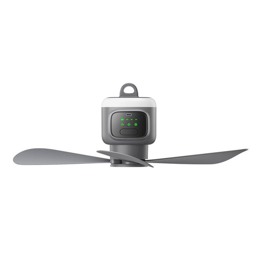 Ventilatori Portatili da Soffitto da 12000mAh Ventilatore da Campeggio per Esterni Circolatore d'Aria per Tenda Raffrescatore Ventilatore Elettrico Ricaricabile Telecomando Luce LED
