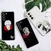 Niedliche Jujutsu Kaisen Anime Klare Hülle für Samsung Galaxy S22 S20 FE S21 S10 S9 Plus Note 20 Ultra 10 Lite Transparente Handyhülle