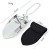 Stainless Steel Folding Shovel Lightweight Anti Slip Handle Camping Shovel with Oxford Storage Bag Mini Gardening Shovel