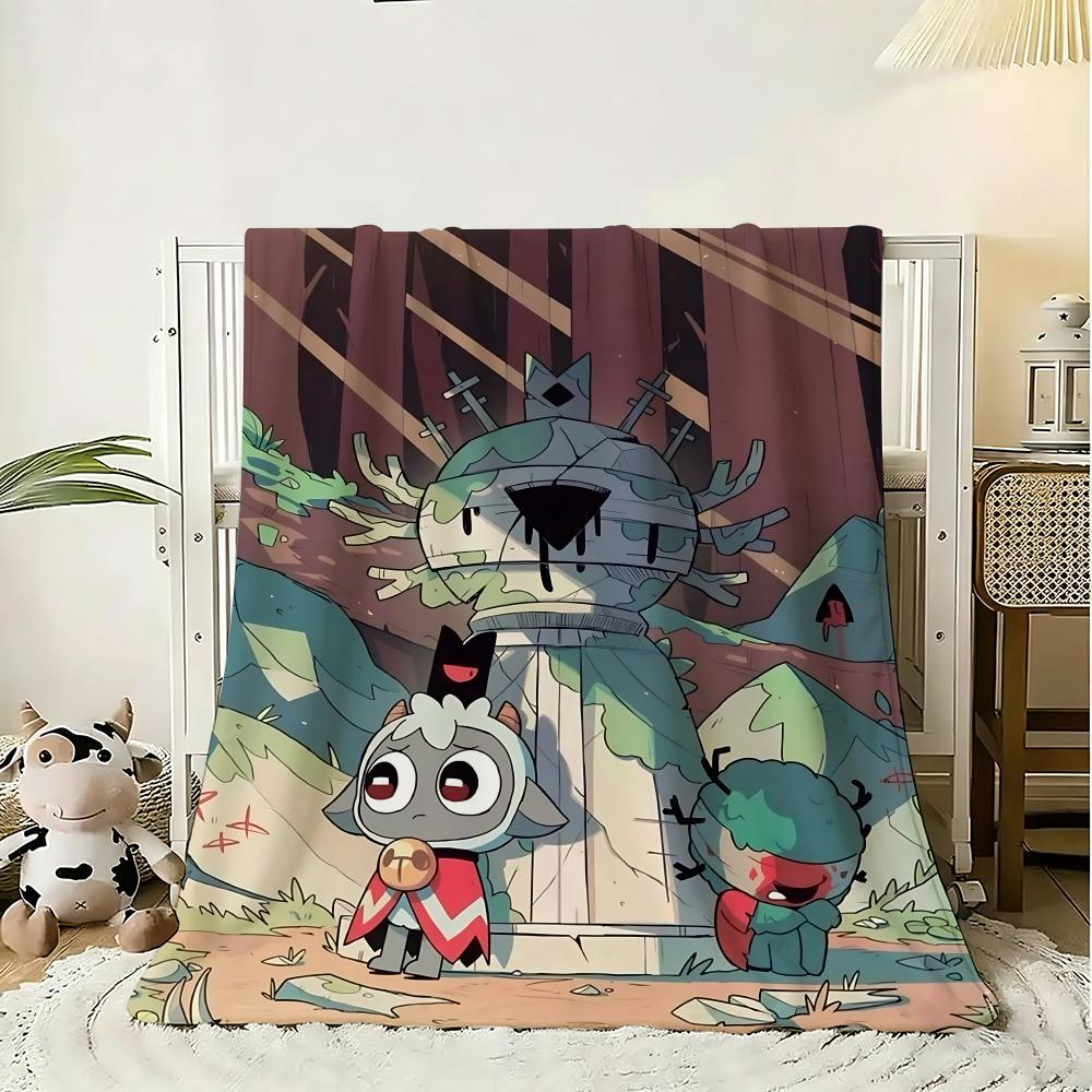 Cult Of The Lamb Game Throw 240g Flannel Blanket Lightweight Soft Skin-friendly Summer Thin Throw Blanket