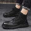 Martin Boots Men's High-top British Leather Shoes Men's Non-slip Soft-soled Short Boots Men's 2025 Autumn New Shoes Men's