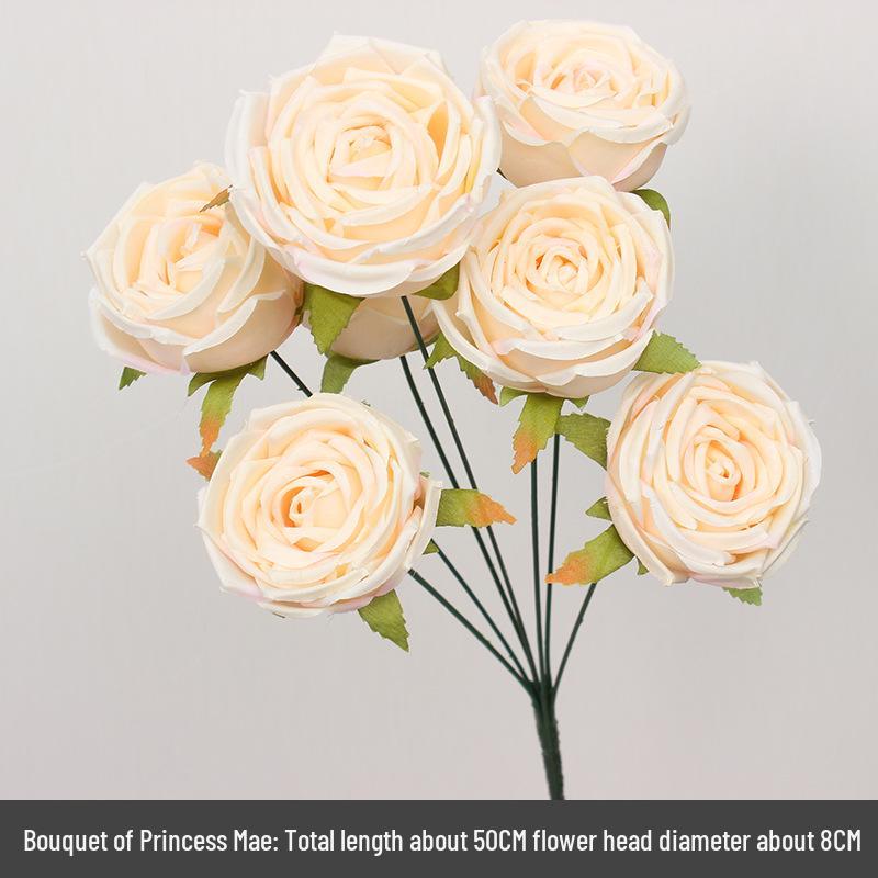 Champagne Silk Flower Wedding Decor - Artificial Ceiling & Aisle Floristry Elements