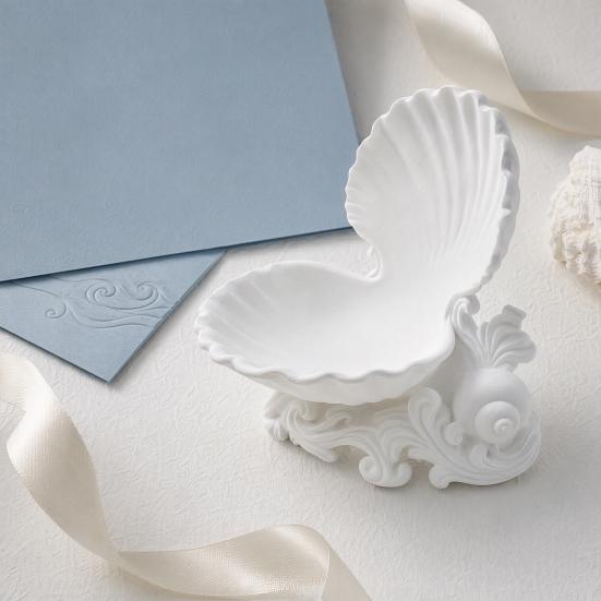 Shell Jewelry Storage Tray, Three-Dimensional Carving Design, Jewelry Decorative Organizer for Rings Earrings Small Items