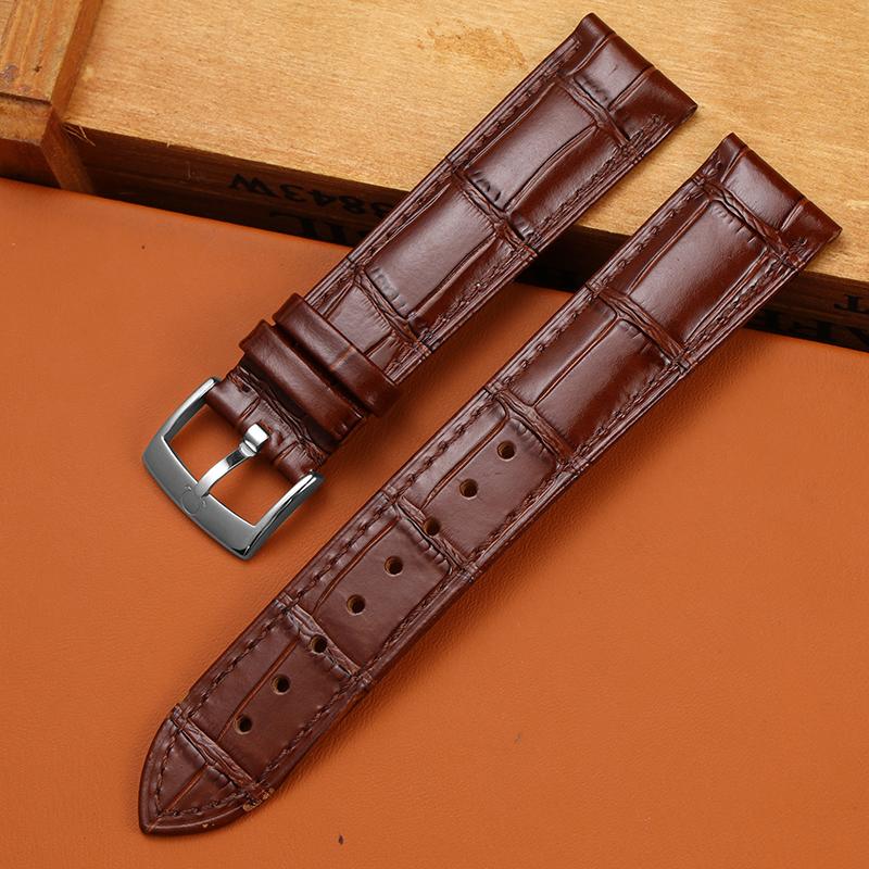 Классический кожаный ремешок для мужских часов Omega SEAMASTER DE VILLE 424 — фото 10