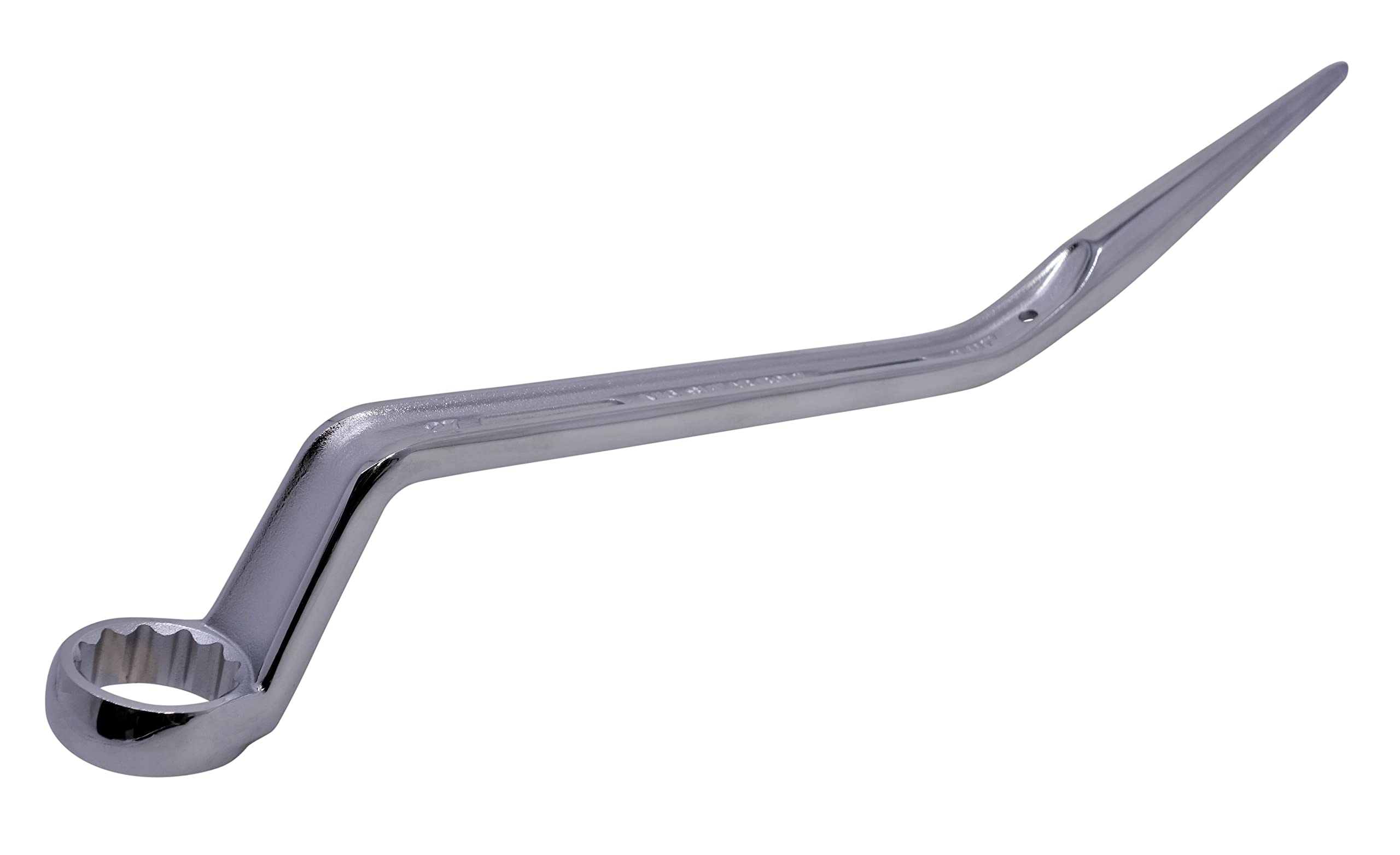 

KAKUI Shear Bolt Open End Wrench with Curved Fully Polished for 27mm Bolts with M16 Diameter KSM-27SB Shank, Finish, High-Strength