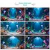 HD Elektrostatischer Aquarium Hintergrund: Kalligraphie & Malerei