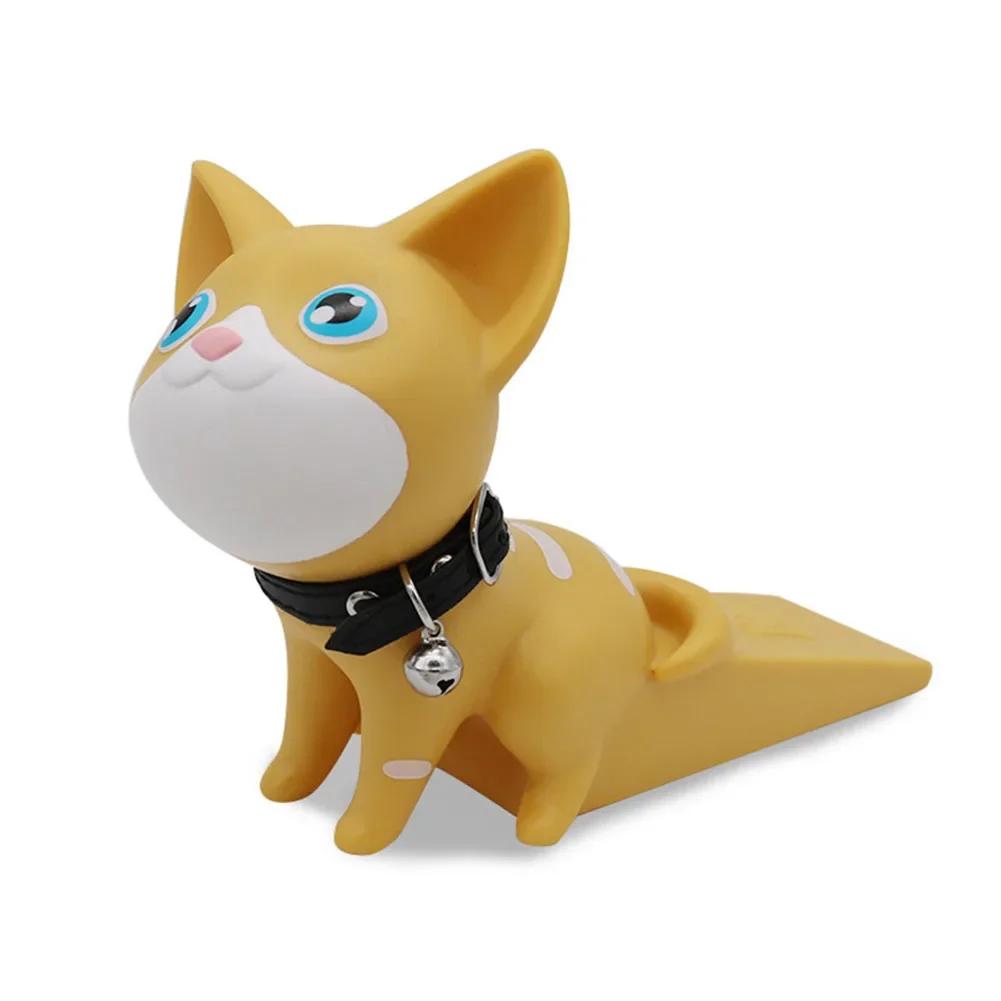 Roztomilý zarážka dveří kočka, přísavka na dveře, klika dveří bez vrtání, zarážka dveří, držák zarážky dveří pro miminka, nábytkové kování