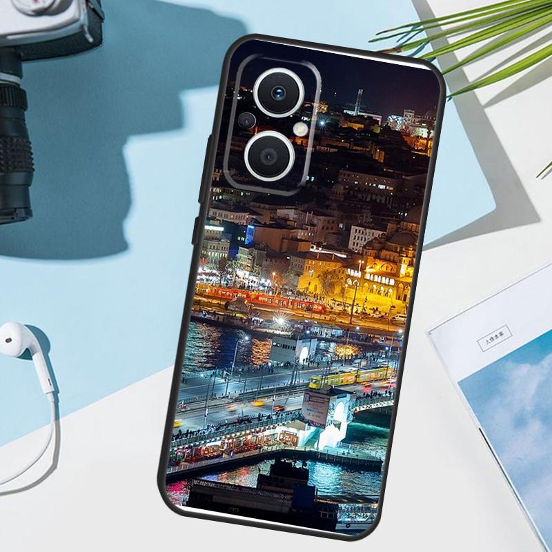 Turkey Istanbul Scenery Building Cover For OPPO Reno 14 F 13F 12F 11F 10 11 12 13 Pro 7 8 Lite OPPO Find X9 X5 X6 X8 Pro Case