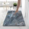 Nordic Style Marble Pattern Diatom Mud Bath Mat - Non-slip, Water-Absorbent, Quick-Drying, Wear-Resistant Foot Mat