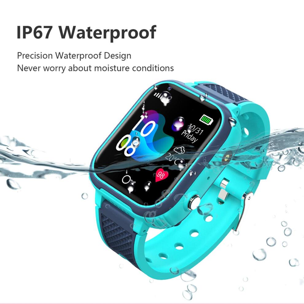 LT21 4G Smartwatch für Kinder, Smart Videoanruf-Uhr für Jungen und Mädchen, IP67 Wasserdicht, Kinder-Smartwatch mit Unterstützung für BT/GPS/SOS/Kamera/Wecker